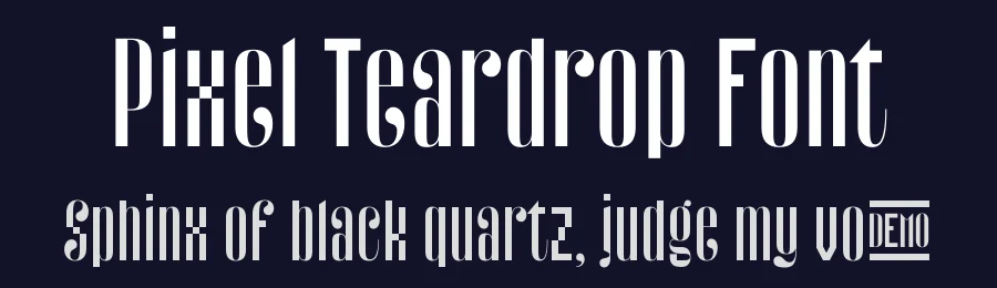 Pixel Teardrop Font by Suolahti Type — Display Font — thumbnail 2