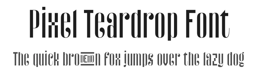 Pixel Teardrop Font by Suolahti Type — Display Font