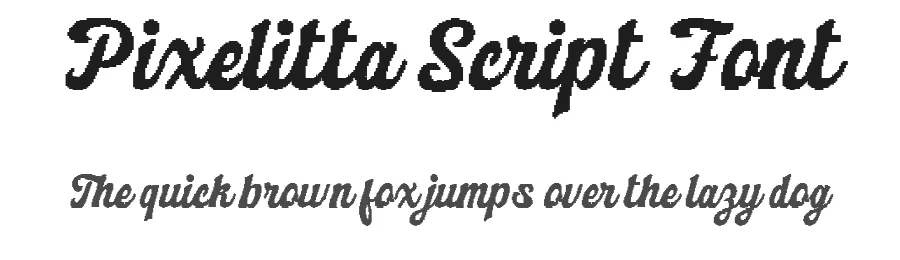 Pixelitta Script Font by Inviline.co — Script Handwritten Font
