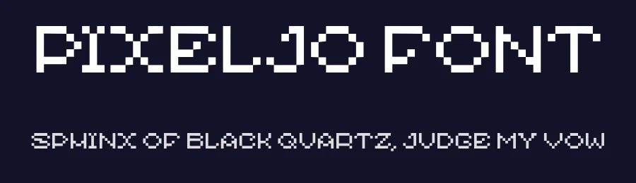 Pixeljo Font by JVMIYO — Display Font — thumbnail 2