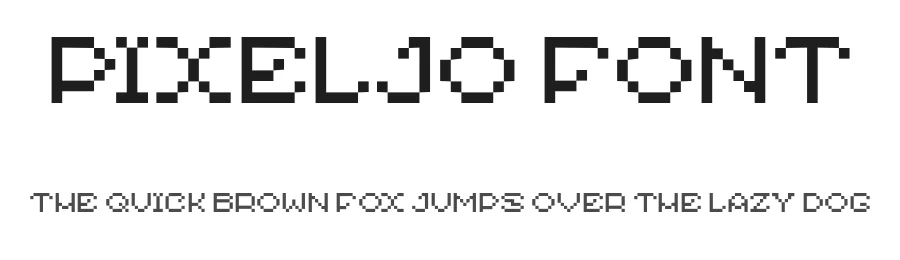 Pixeljo Font by JVMIYO — Display Font