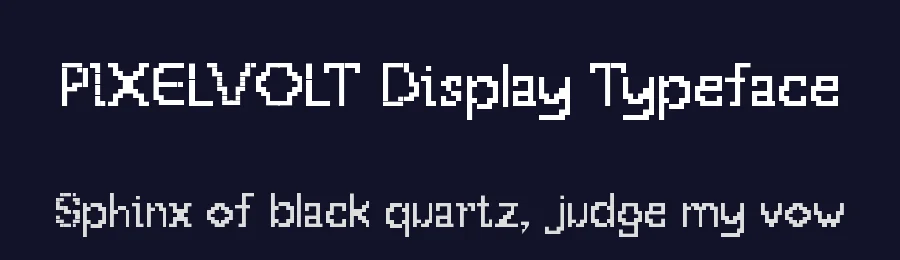 PIXELVOLT Display Typeface by zerologic studio — Decorative Font — thumbnail 2