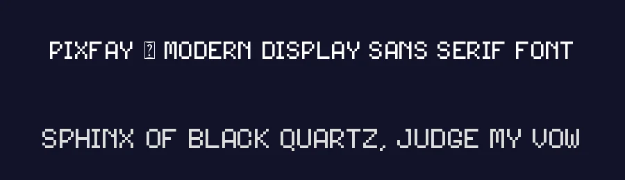 Pixfay – Modern Display Sans Serif Font by ErmediaStudio — Display Font — thumbnail 2
