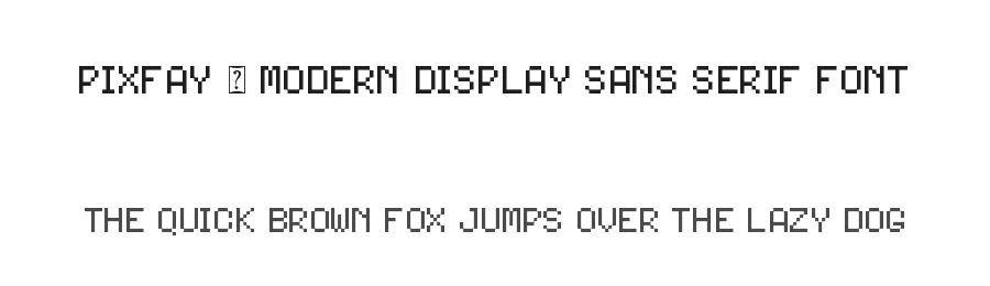 Pixfay – Modern Display Sans Serif Font by ErmediaStudio — Display Font