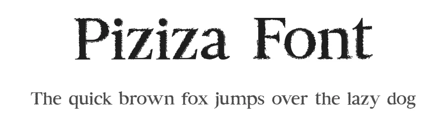 Piziza Font by Creativetacos — Serif Font
