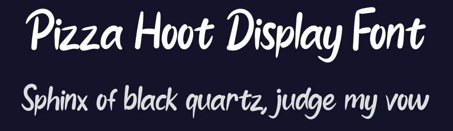 Pizza Hoot Display Font by andikastudio — Script Handwritten Font — thumbnail 2