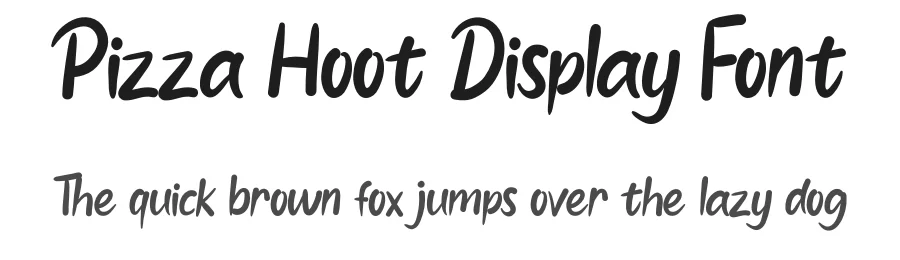 Pizza Hoot Display Font by andikastudio — Script Handwritten Font