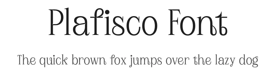 Plafisco Font by Hole Hope Design — Serif Font
