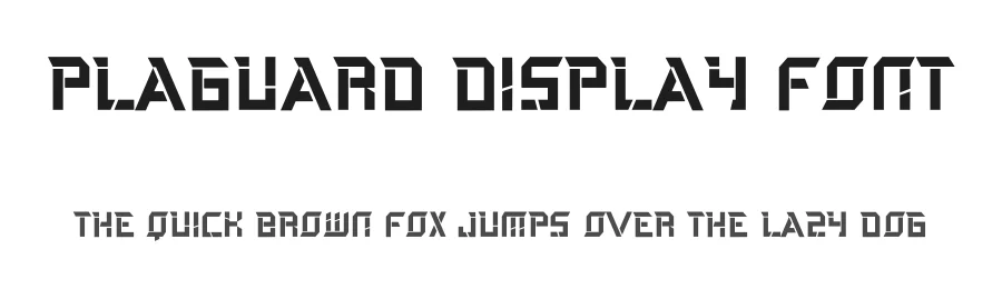 Plaguard Display Font by Rometheme — Display Font