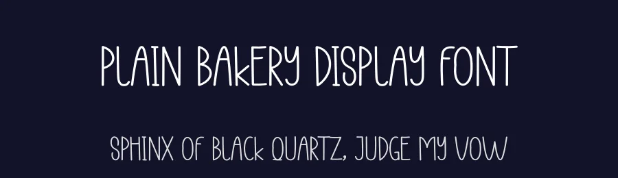 Plain Bakery Display Font by creativeletter — Display Font — thumbnail 2