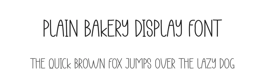 Plain Bakery Display Font by creativeletter — Display Font