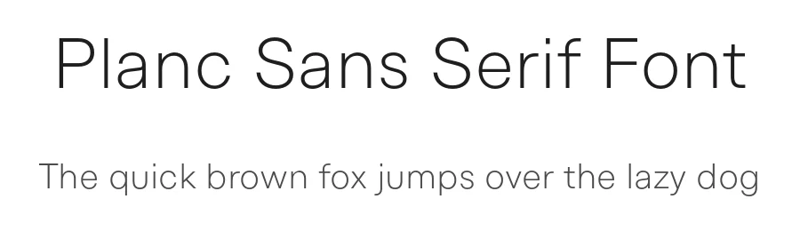 Planc Sans Serif Font by Taner Ardalı — Sans Serif Font