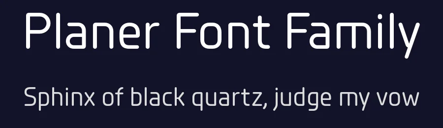 Planer Font Family by Jonathan Hill — Sans Serif Font — thumbnail 2