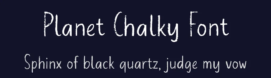 Planet Chalky Font by Allouse.Studio — Display Font — thumbnail 2