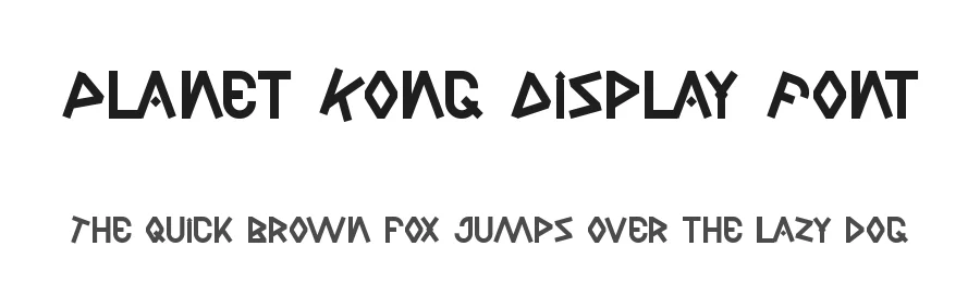 Planet Kong Display Font by noahtype β Decorative Font