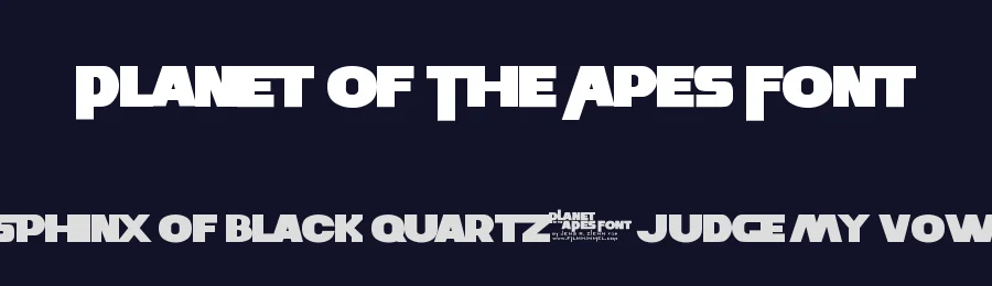Planet Of The Apes Font by Film Himmel - Jens R. Ziehn — Sans Serif Font — thumbnail 2