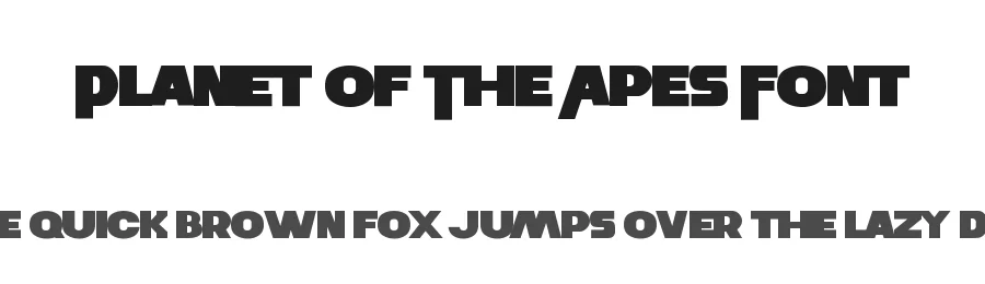 Planet Of The Apes Font by Film Himmel - Jens R. Ziehn — Sans Serif Font