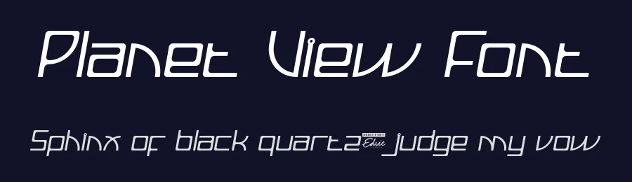 Planet View Font by edricstudio — Display Font — thumbnail 2