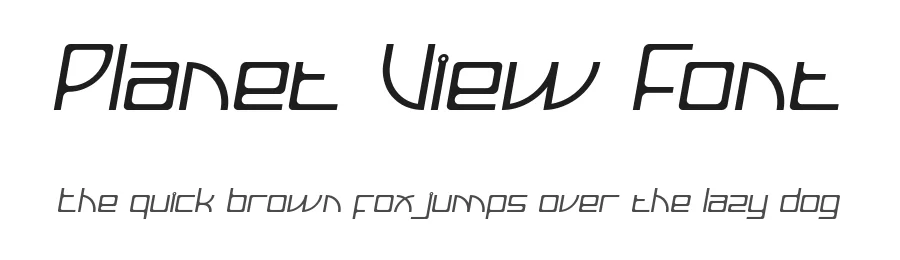 Planet View Font by edricstudio — Display Font