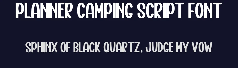 Planner Camping Script Font by inermediaSTUDIO — Display Font — thumbnail 2