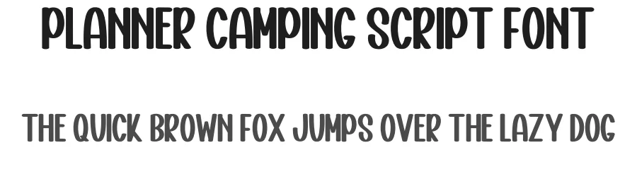 Planner Camping Script Font by inermediaSTUDIO — Display Font