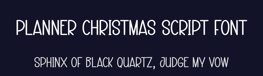 Planner Christmas Script Font by creativeletter — Display Font — thumbnail 2