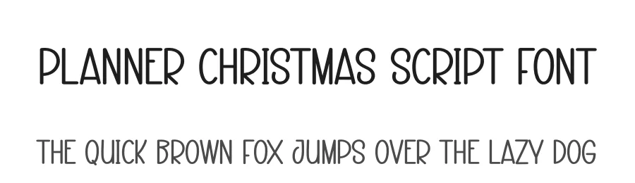 Planner Christmas Script Font by creativeletter — Display Font