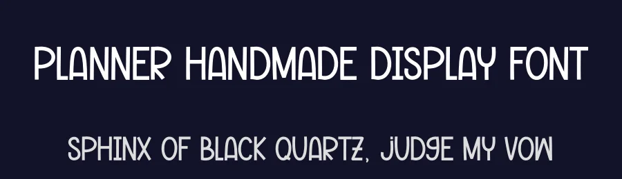 Planner Handmade Display Font by andikastudio — Display Font — thumbnail 2