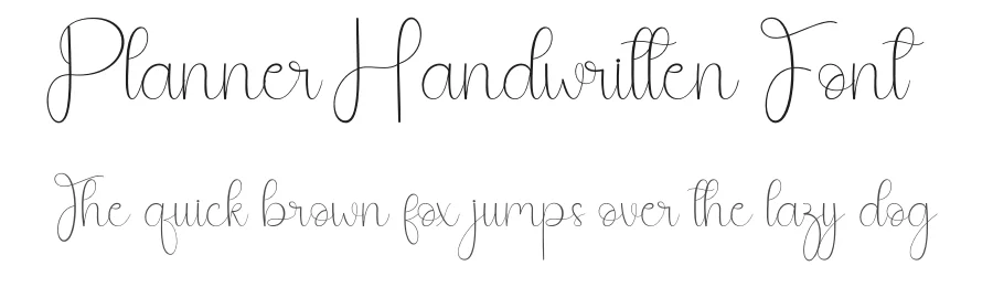 Planner Handwritten Font by andikastudio — Script Handwritten Font