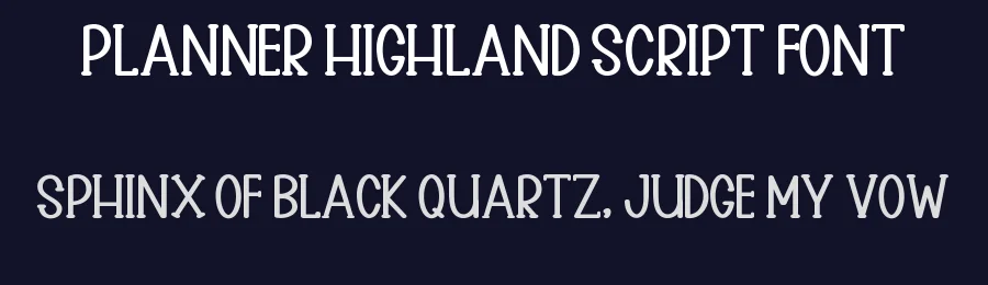 Planner Highland Script Font by inermediaSTUDIO — Display Font — thumbnail 2