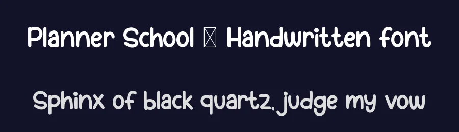 Planner School – Handwritten font by Minimalist Eyes — Script Handwritten Font — thumbnail 2