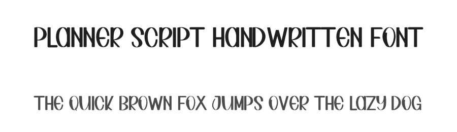 Planner Script Handwritten Font by inermediaSTUDIO — Display Font