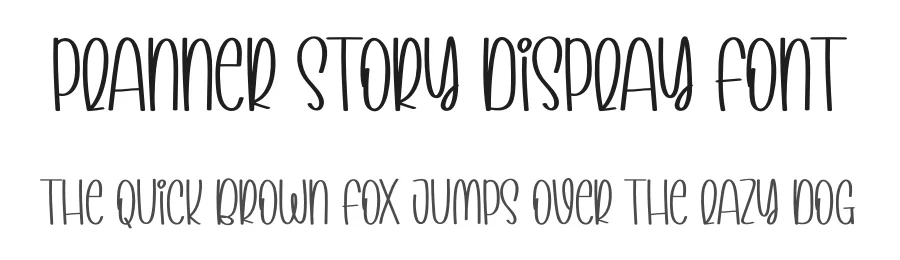 Planner Story Display Font by creativeletter — Display Font