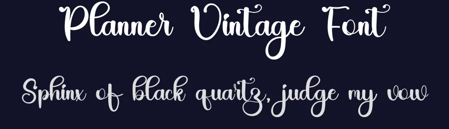 Planner Vintage Font by inermediaSTUDIO — Script Handwritten Font — thumbnail 2