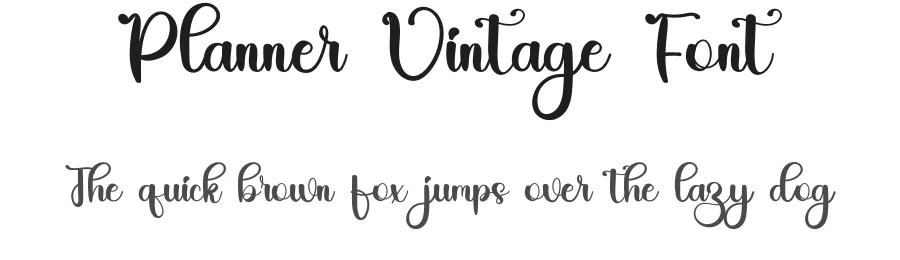 Planner Vintage Font by inermediaSTUDIO — Script Handwritten Font