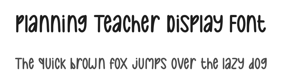Planning Teacher Display Font by Craftedtype — Decorative Font