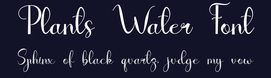 Plants Water Font by fahmistudio99 — Script Handwritten Font — thumbnail 2