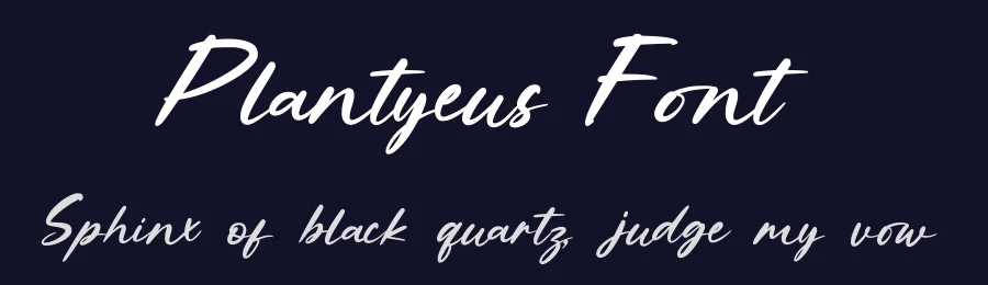 Plantyeus Font by Dhabee — Script Handwritten Font — thumbnail 2