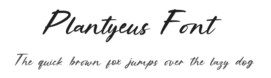 Plantyeus Font by Dhabee — Script Handwritten Font