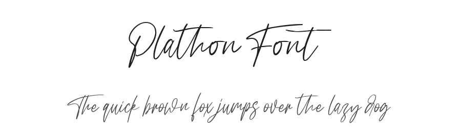 Plathon Font by metafontsy — Script Handwritten Font