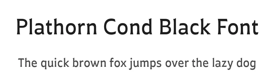 Plathorn Cond Black Font by insigne — Sans Serif Font