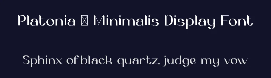 Platonia – Minimalis Display Font by Skytroopas — Display Font — thumbnail 2