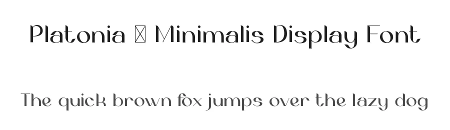 Platonia β Minimalis Display Font by Skytroopas β Display Font