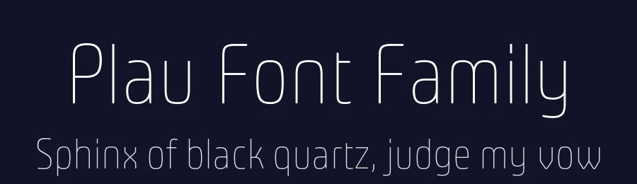 Plau Font Family by Plau — Sans Serif Font — thumbnail 2