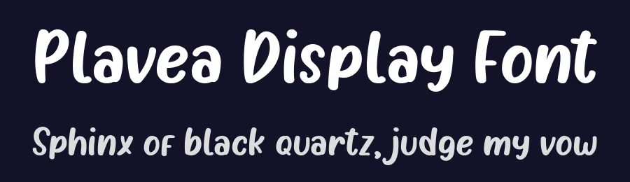 Plavea Display Font by agamous — Display Font — thumbnail 2