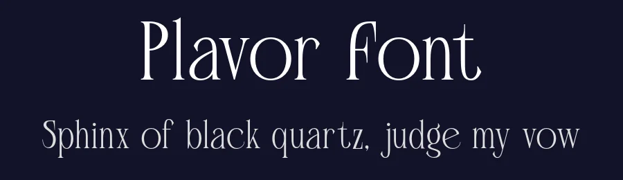 Plavor Font by roomspace.cl — Serif Font — thumbnail 2