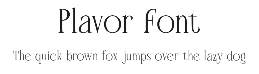 Plavor Font by roomspace.cl — Serif Font