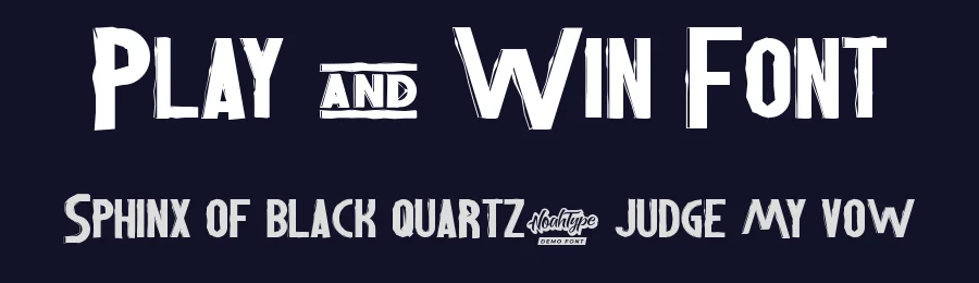 Play and Win Font by noahtype — Display Font — thumbnail 2