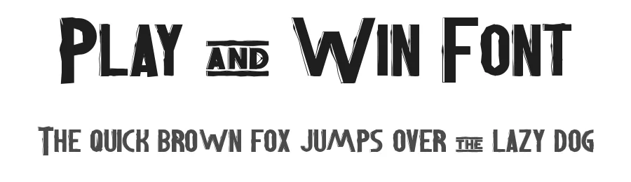 Play and Win Font by noahtype — Display Font