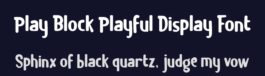 Play Block Playful Display Font by PutraCetol Studio — Display Font — thumbnail 2